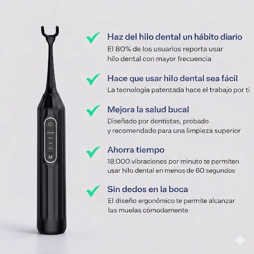 Purefloss™ | Hilo Dental Eléctrico Sónico